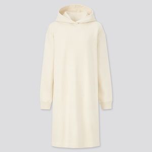 NWT Uniqlo sweat long sleeve hoodie dress, XS